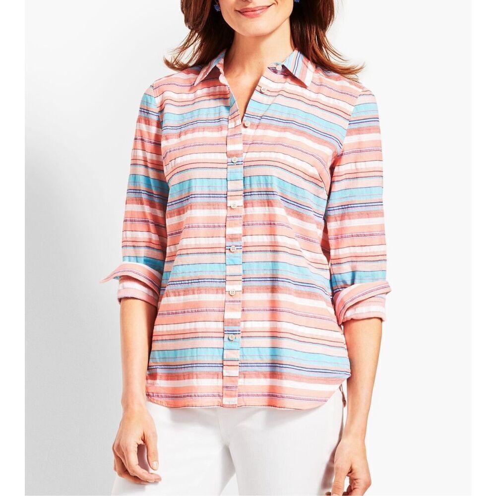 Talbots NWT button front top shirt sz 1X